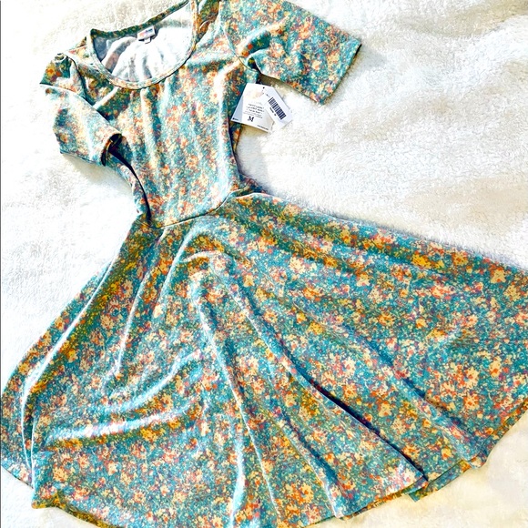 LuLaRoe Dresses & Skirts - LuLaRoe Medium Pastel Colored Nicole Spring Dress